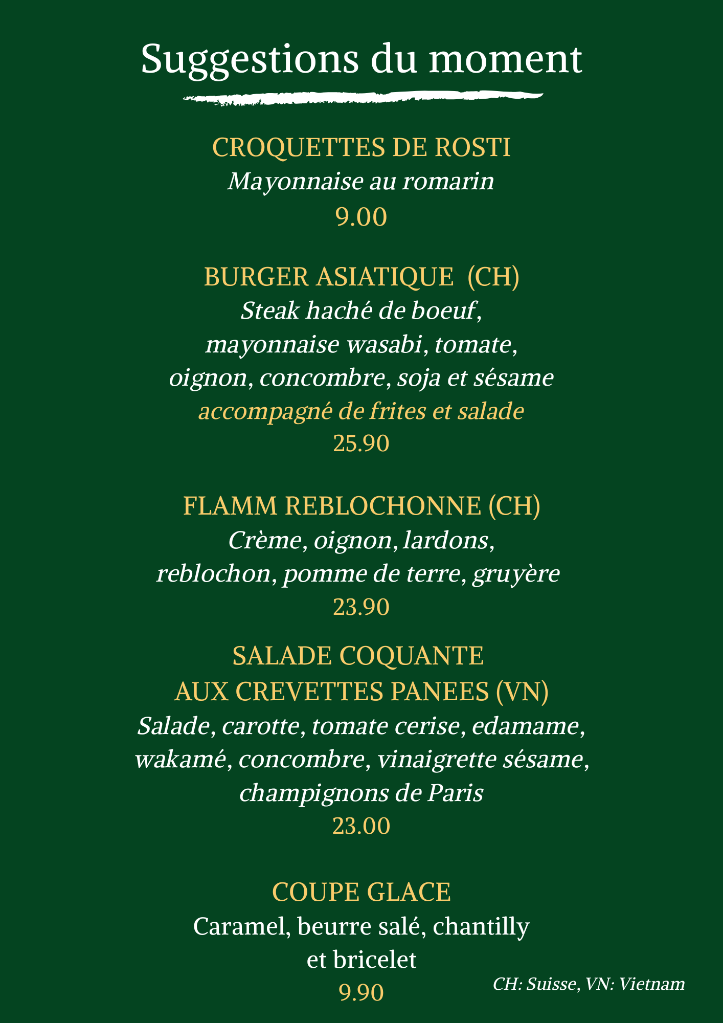 Nos suggestions | Les Brasseurs Genève