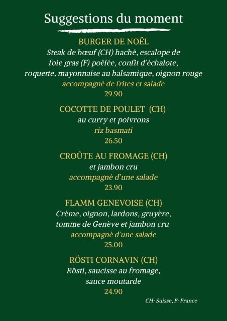 Nos suggestions | Les Brasseurs Genève