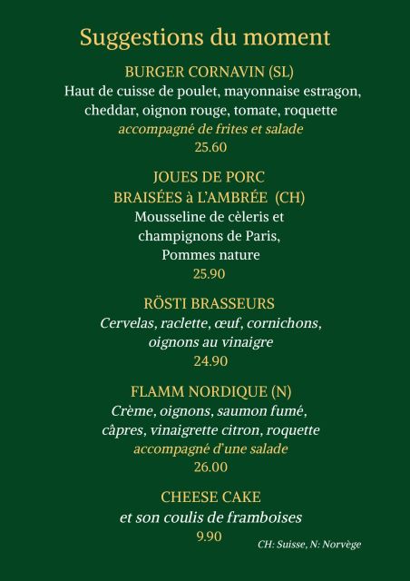 Nos suggestions | Les Brasseurs Genève