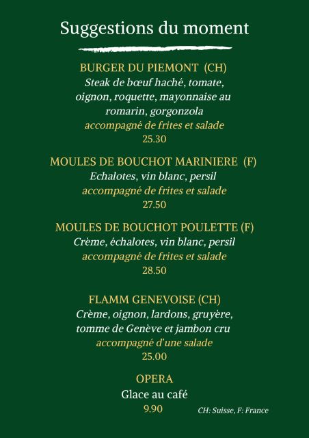 Nos suggestions | Les Brasseurs Genève